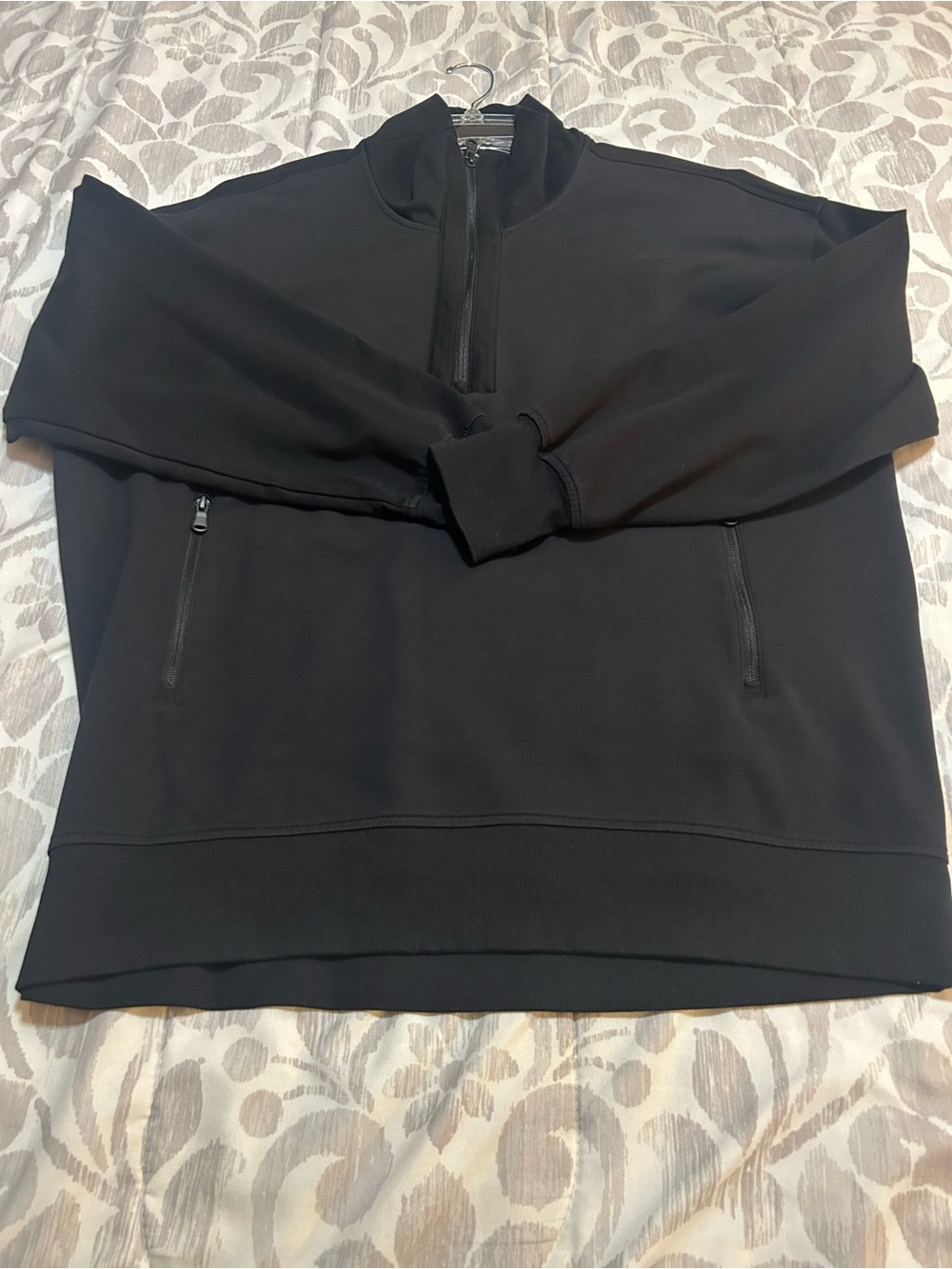 Old Navy Active Dynamic Fleece / Black Quarter-Zip - Picture 6 of 6